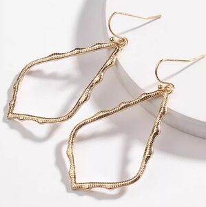 Exotic Moroccan Filigree Teardrop Gold Color